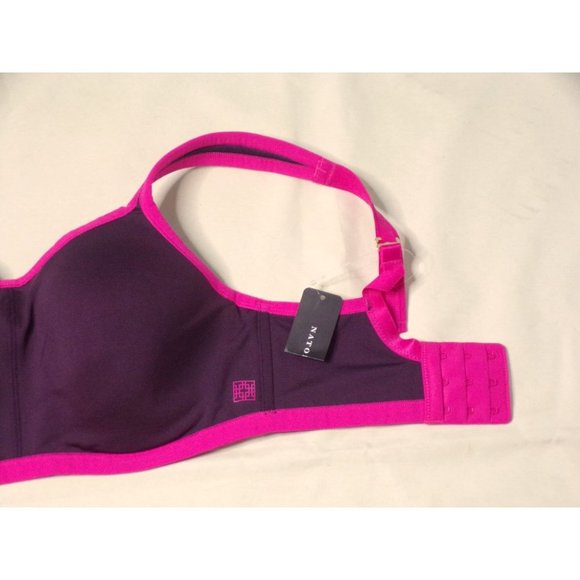NATORI Power Yogi Sports Bra Convertible Underwire Purple 32D #731050 NEW $72 - Picture 6 of 8